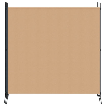 4-Panelový Pokojový Paravan Béžová 698 X 180 Cm Textil