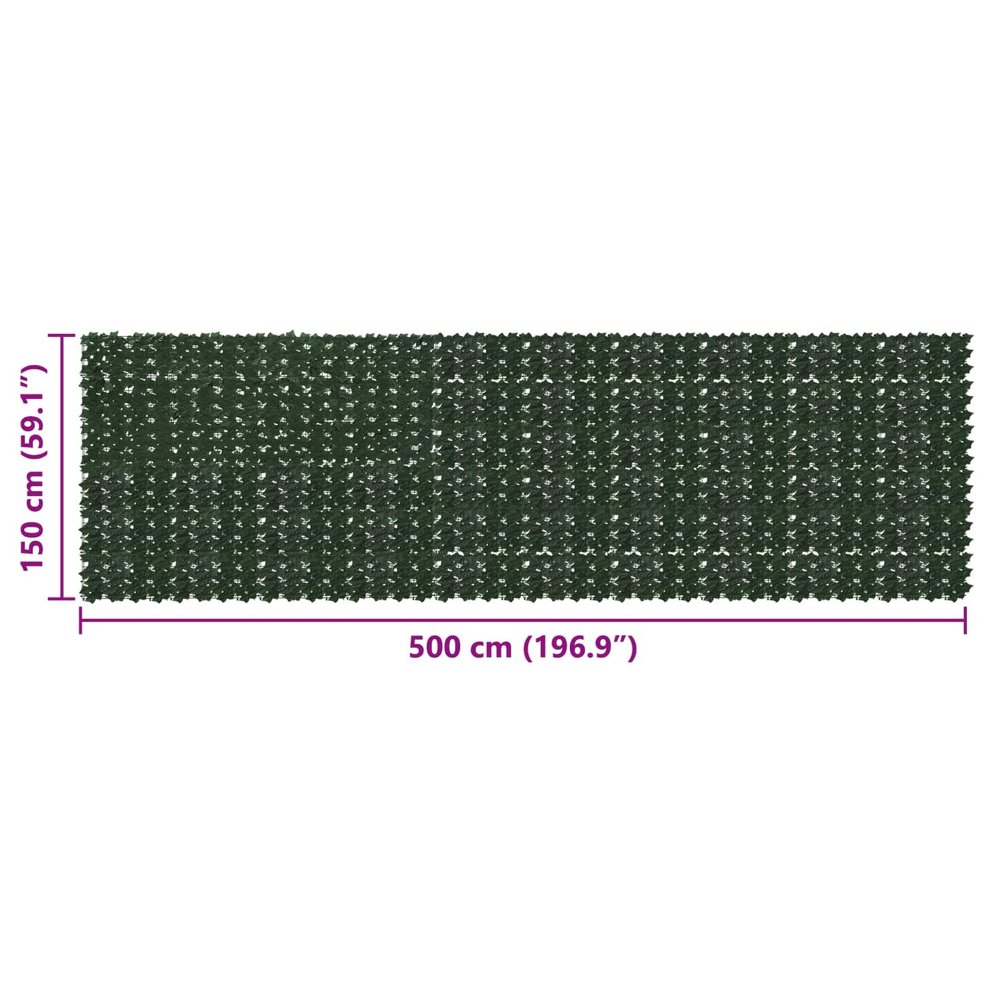 Clona Na Balkon S Listy Tmavě Zelená 500 X 150 Cm
