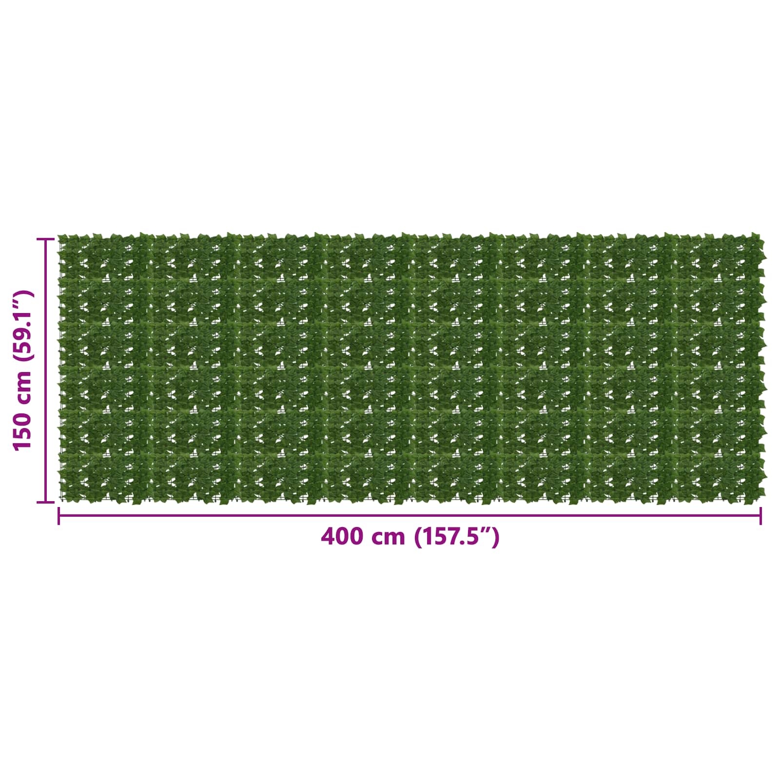 Clona Na Balkon S Listy Zelená 400 X 150 Cm Polyethylen A Látka