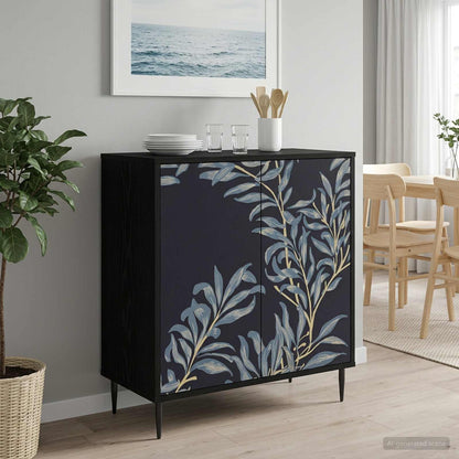 Servírovací Skříň Rhenen Černý Dub 69 X 33 X 76 Cm