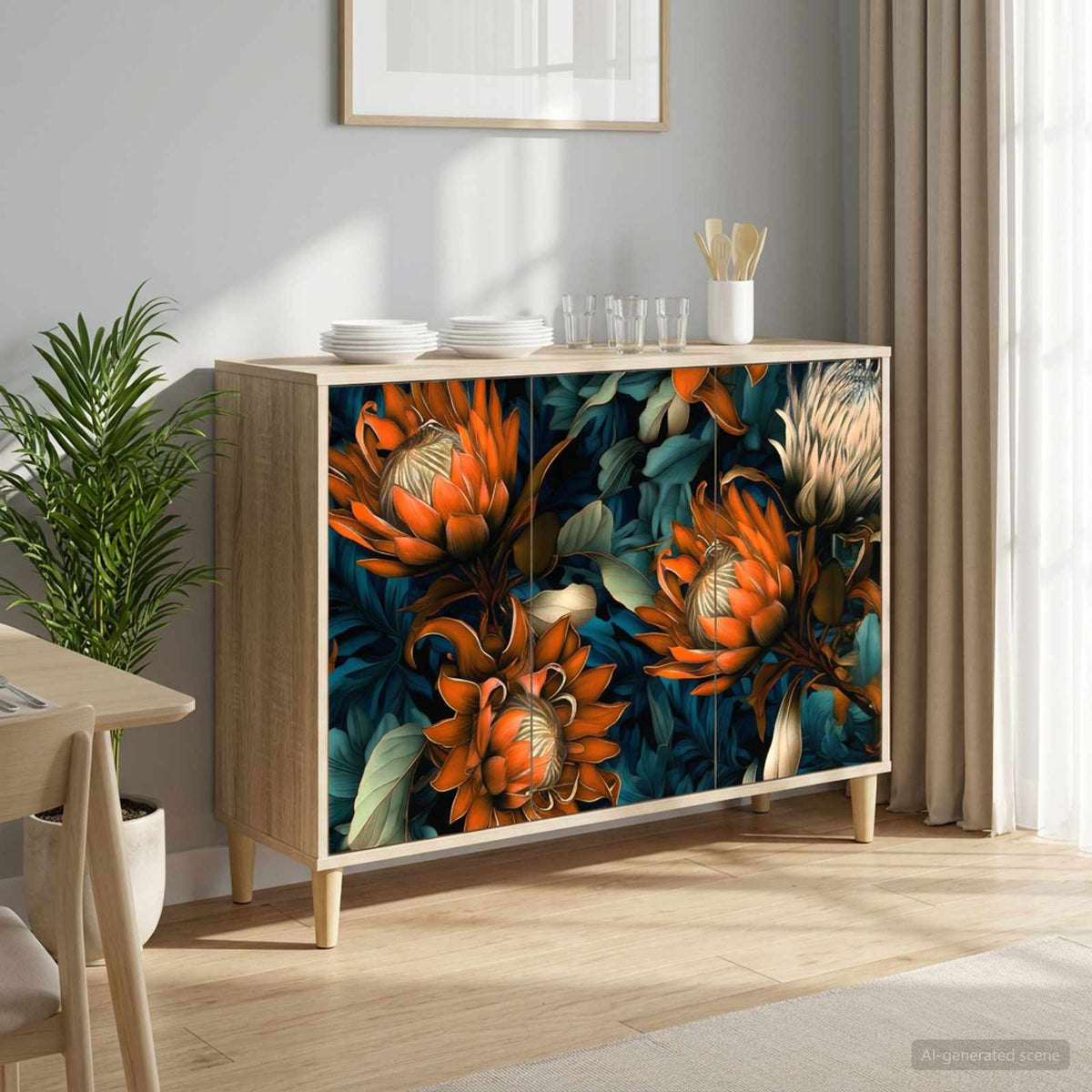 Servírovací Skříň Rhenen Sonoma 102 X 33 X 75 Cm