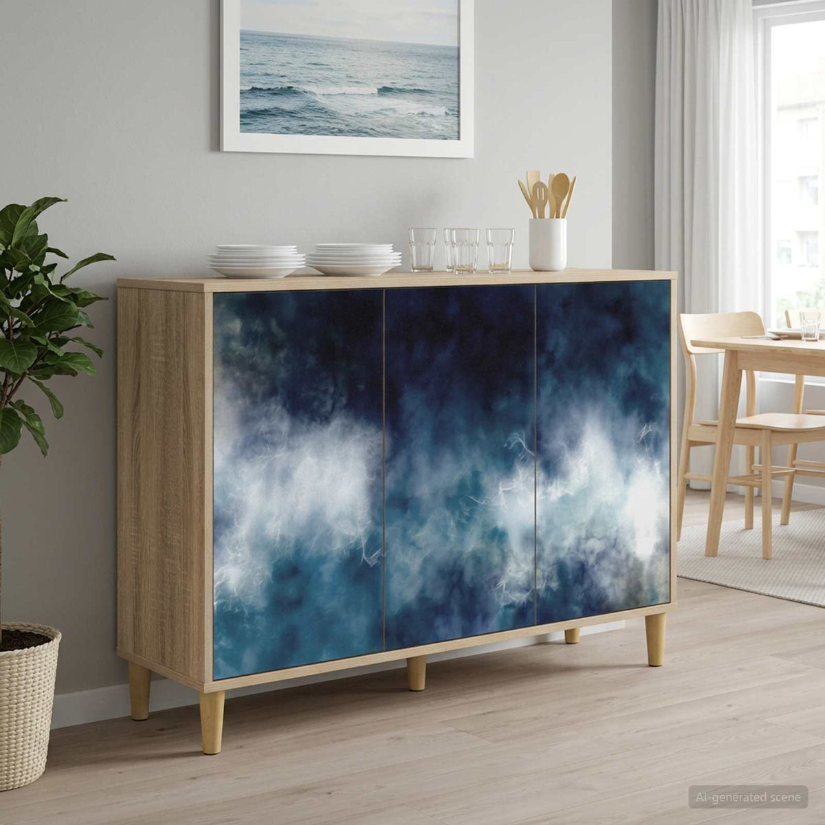 Servírovací Skříň Rhenen Sonoma 102 X 33 X 75 Cm
