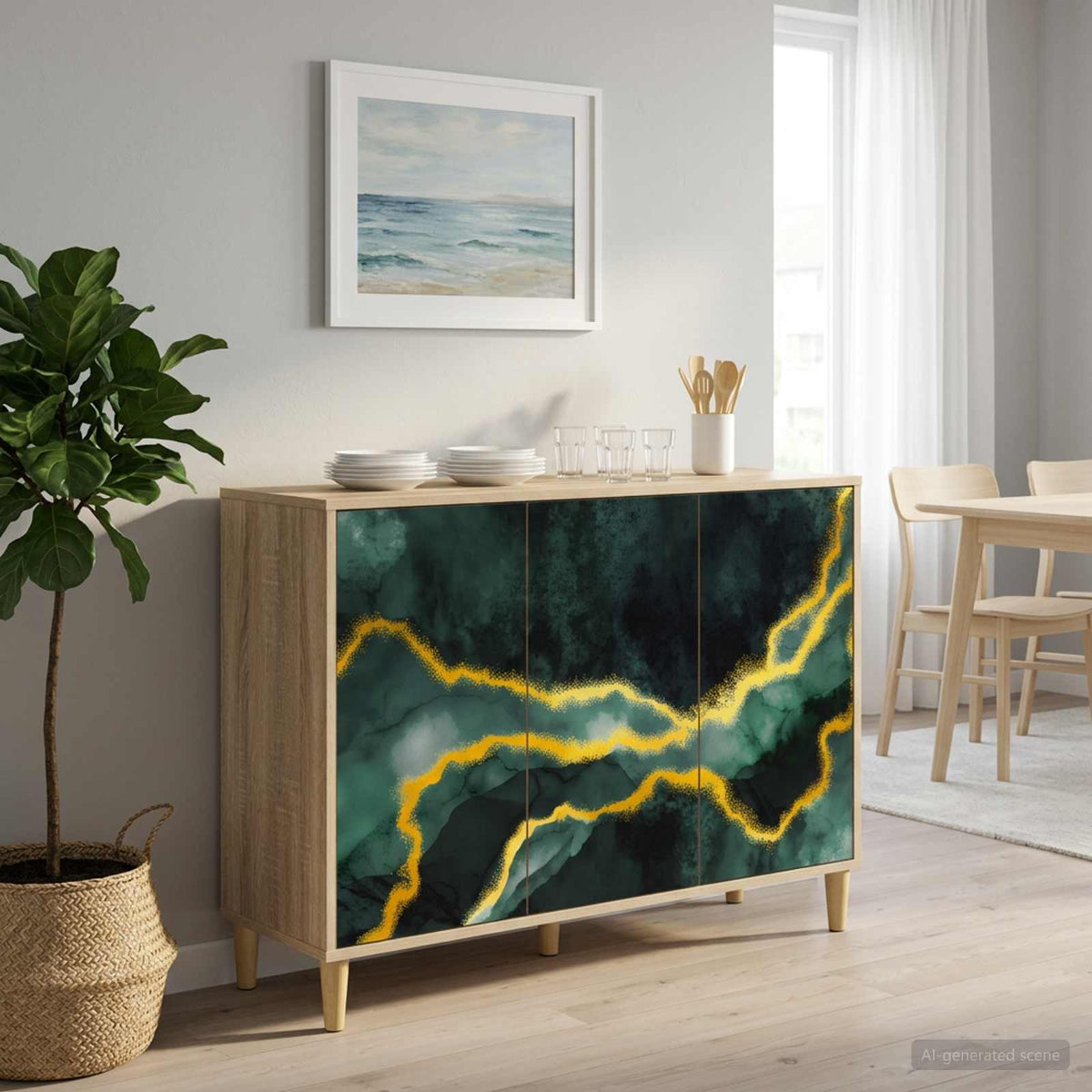 Servírovací Skříň Rhenen Sonoma 102 X 33 X 75 Cm
