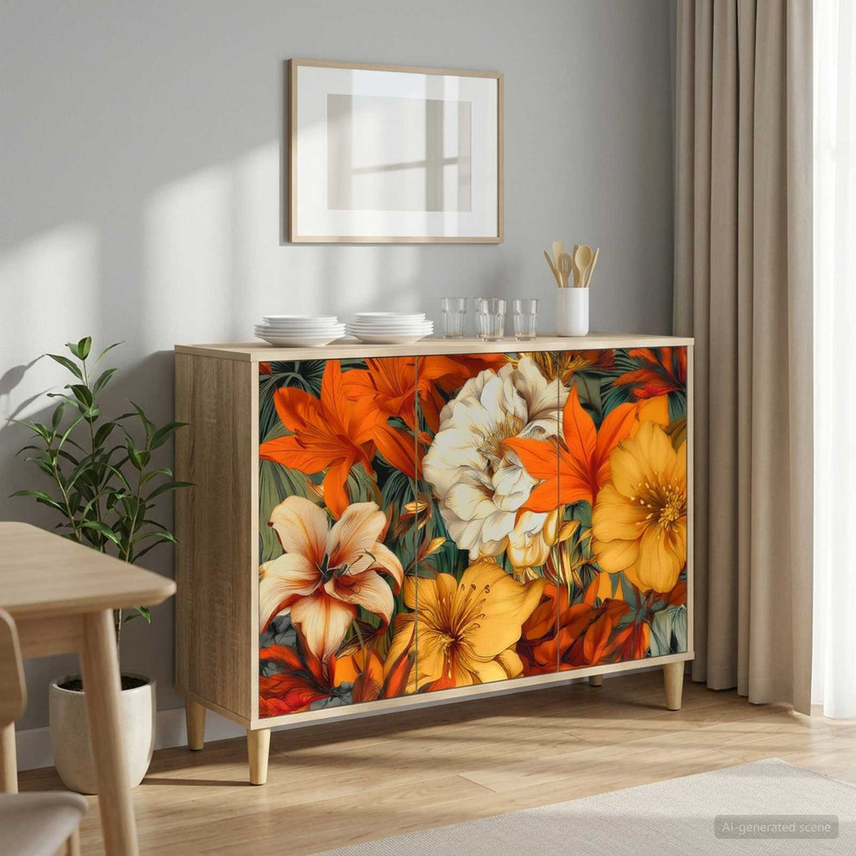 Servírovací Skříň Rhenen Sonoma 102 X 33 X 75 Cm