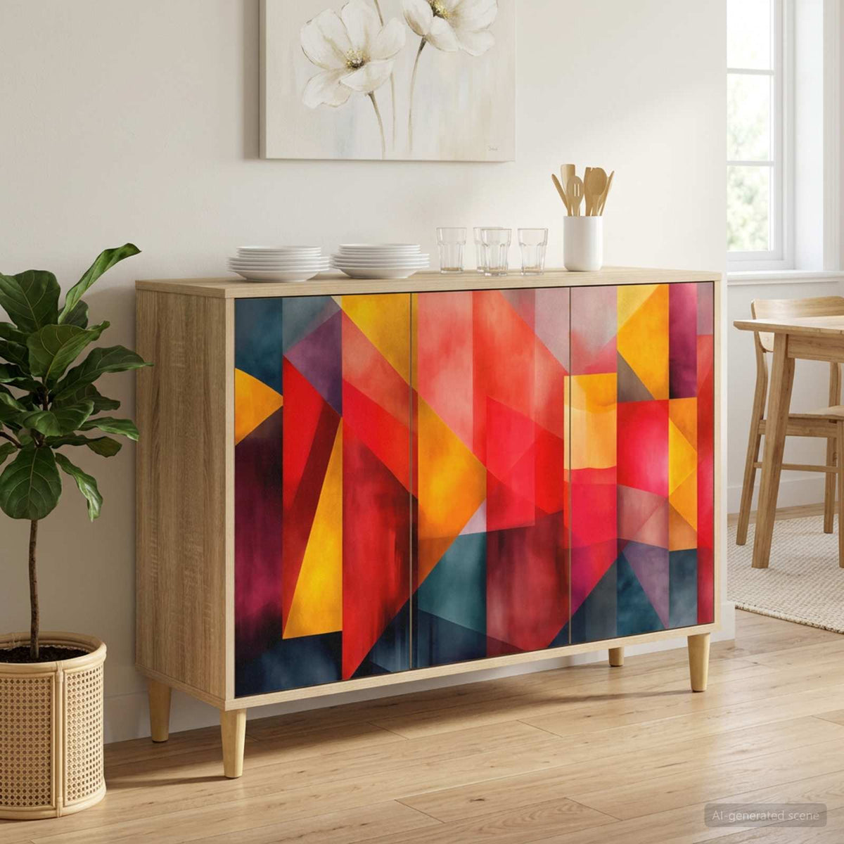 Servírovací Skříň Rhenen Sonoma 102 X 33 X 75 Cm