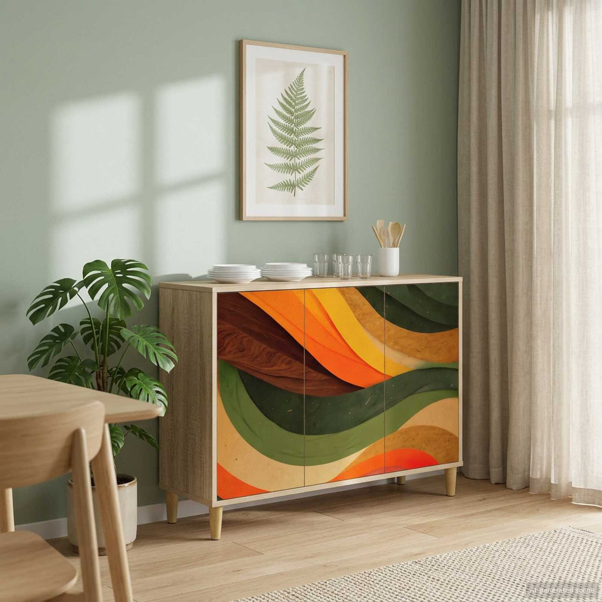 Servírovací Skříň Rhenen Sonoma 102 X 33 X 75 Cm