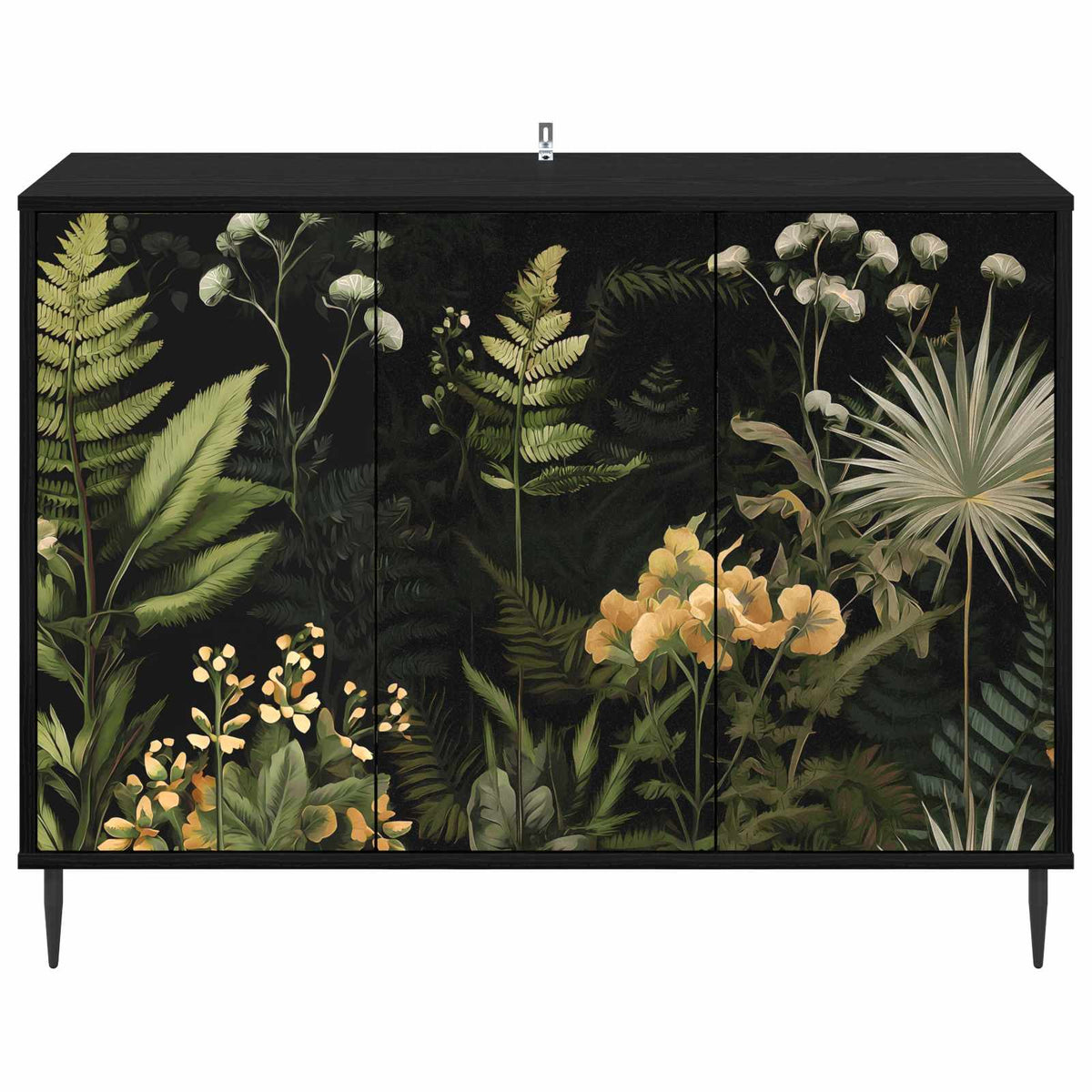 Servírovací Skříň Rhenen Černý Dub 102 X 33 X 76 Cm