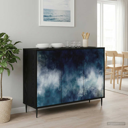 Servírovací Skříň Rhenen Černý Dub 102 X 33 X 76 Cm