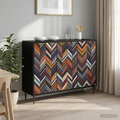 Servírovací Skříň Rhenen Černý Dub 102 X 33 X 76 Cm