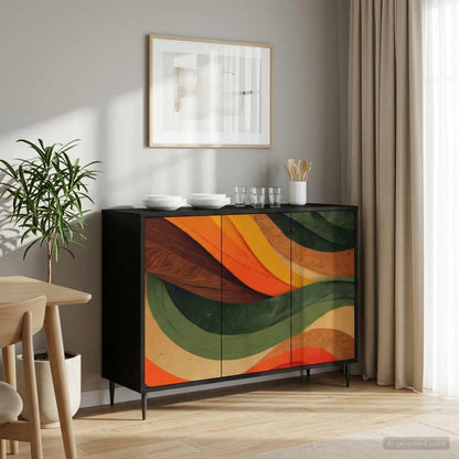 Servírovací Skříň Rhenen Černý Dub 102 X 33 X 76 Cm