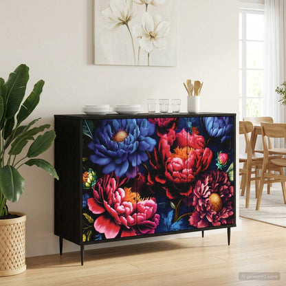 Servírovací Skříň Rhenen Černý Dub 102 X 33 X 76 Cm