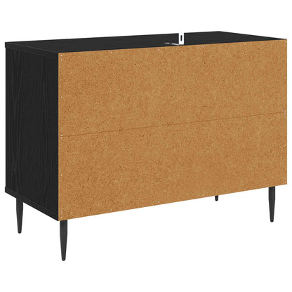 Televizní Skříň Rhenen 69 X 33 X 50,5 Cm Černý Dub