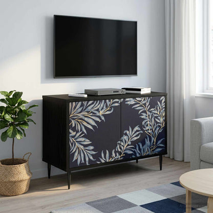 Televizní Skříň Rhenen 69 X 33 X 50,5 Cm Černý Dub