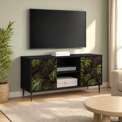 Televizní Skříň Rhenen 102 X 33 X 51 Cm Černý Dub