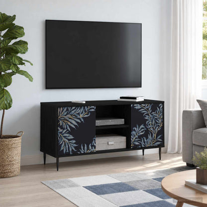 Televizní Skříň Rhenen 102 X 33 X 51 Cm Černý Dub