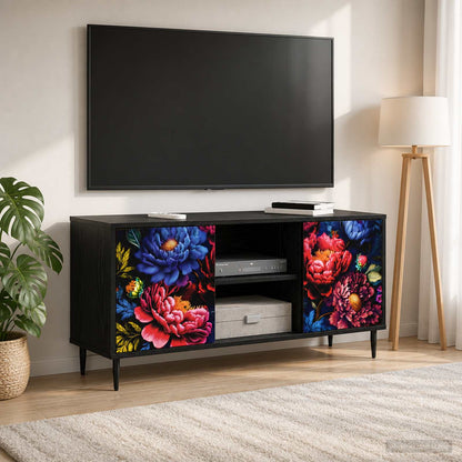 Televizní Skříň Rhenen 102 X 33 X 51 Cm Černý Dub