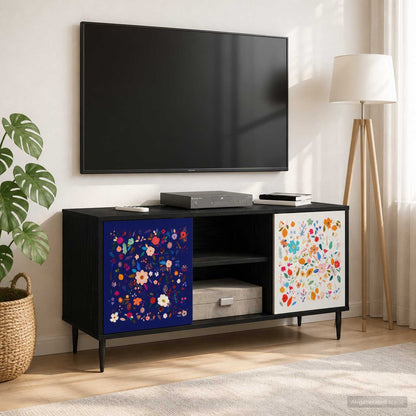 Televizní Skříň Rhenen 102 X 33 X 51 Cm Černý Dub