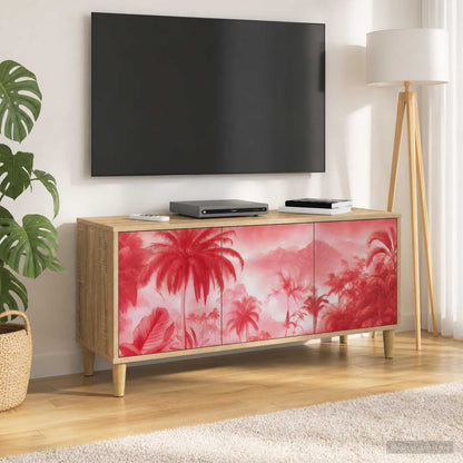 Televizní Skříň Rhenen 102 X 33 X 50 Cm Sonoma Kompozitní Dřevo