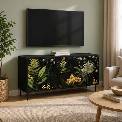 Televizní Skříň Rhenen 102 X 33 X 51 Cm Černý Dub