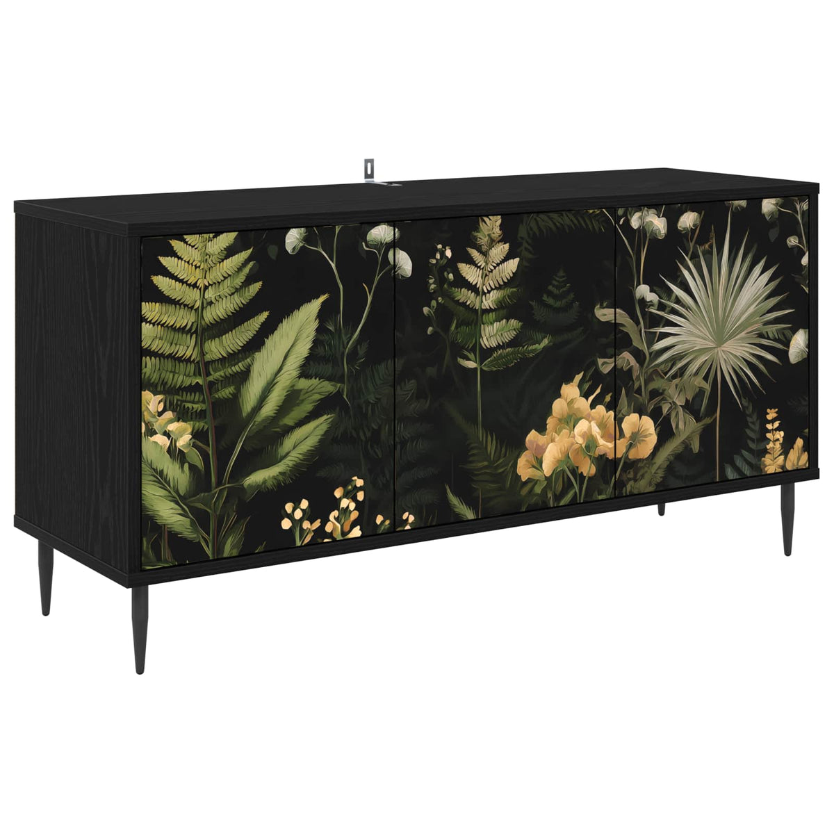 Televizní Skříň Rhenen 102 X 33 X 51 Cm Černý Dub