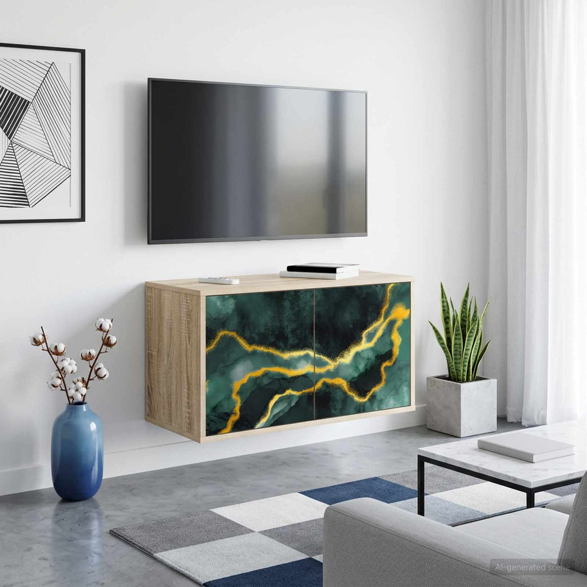 Nástěnná Tv Skříň Rhenen 69 X 33 X 40 Cm