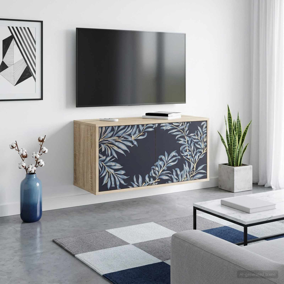Nástěnná Tv Skříň Rhenen 69 X 33 X 40 Cm