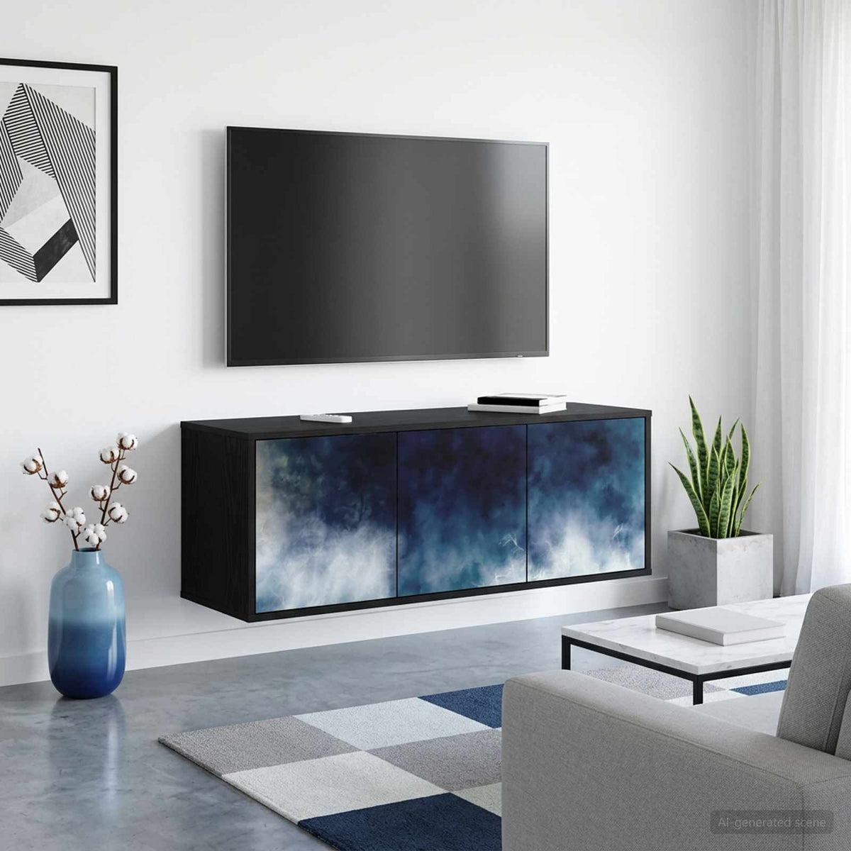 Nástěnná Tv Skříň Rhenen 102 X 33 X 40 Cm