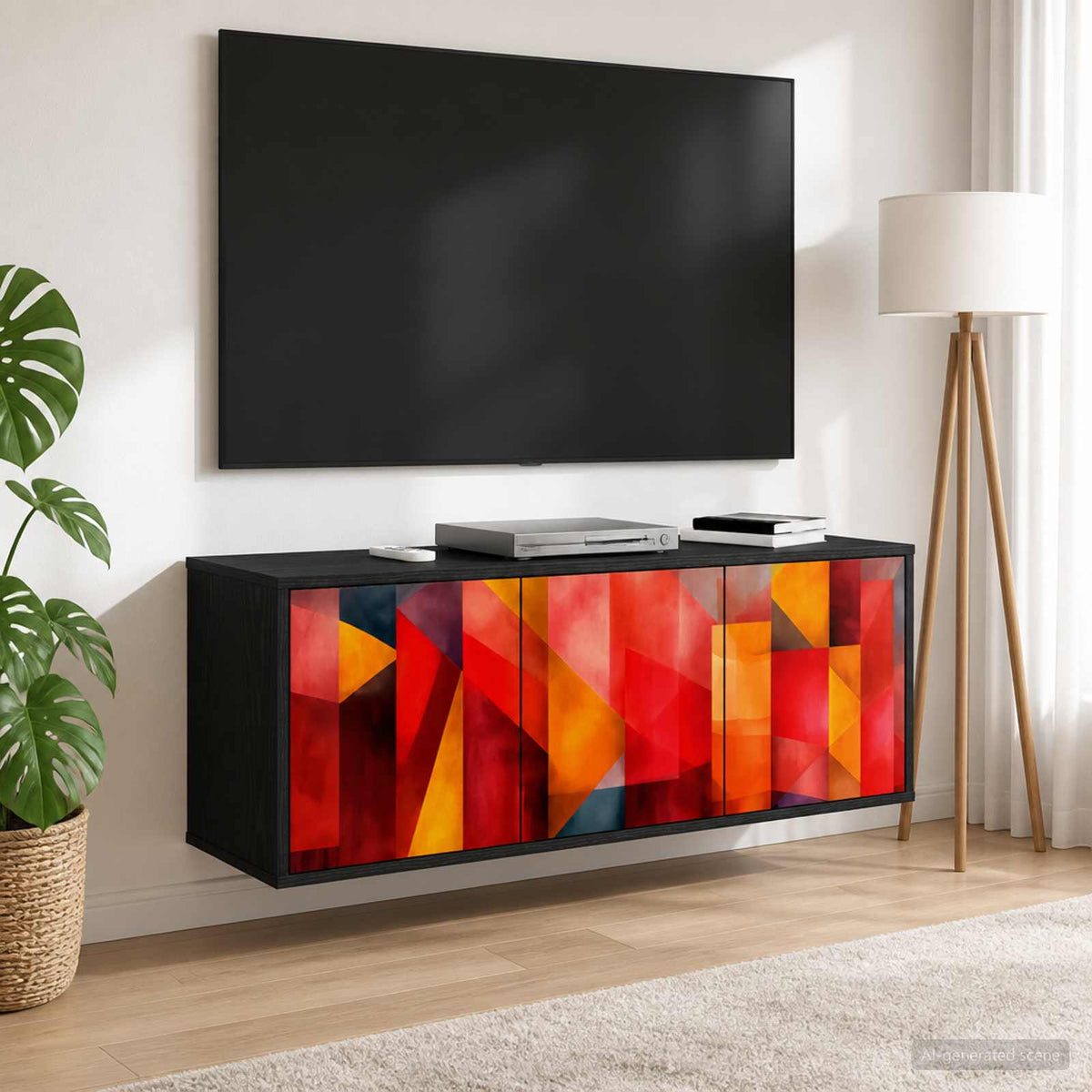 Nástěnná Tv Skříň Rhenen 102 X 33 X 40 Cm