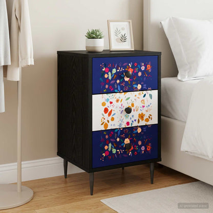 Noční Skříňka Lochem Černý Dub 36 X 33 X 61 Cm Kompozitní Dřevo