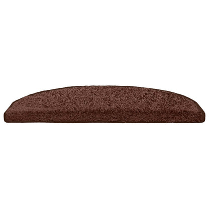 Samolepicí Schodové Rohože 15 Ks 80 X 24,5 X 3,5 Cm Hnědá