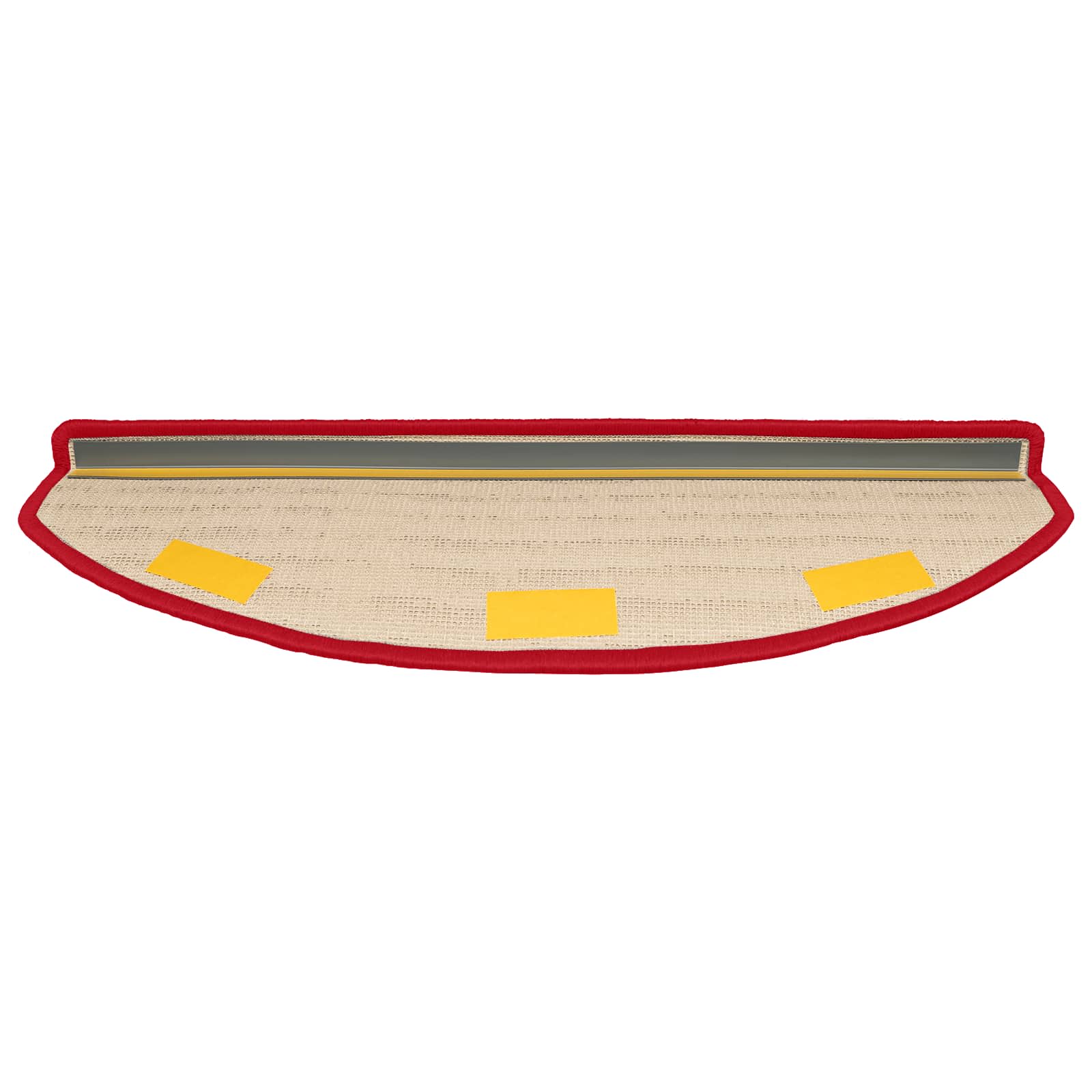 Samolepicí Schodové Rohože 15 Ks 80 X 24,5 X 3,5 Cm Červená
