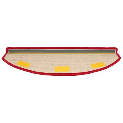 Samolepicí Schodové Rohože 15 Ks 80 X 24,5 X 3,5 Cm Červená