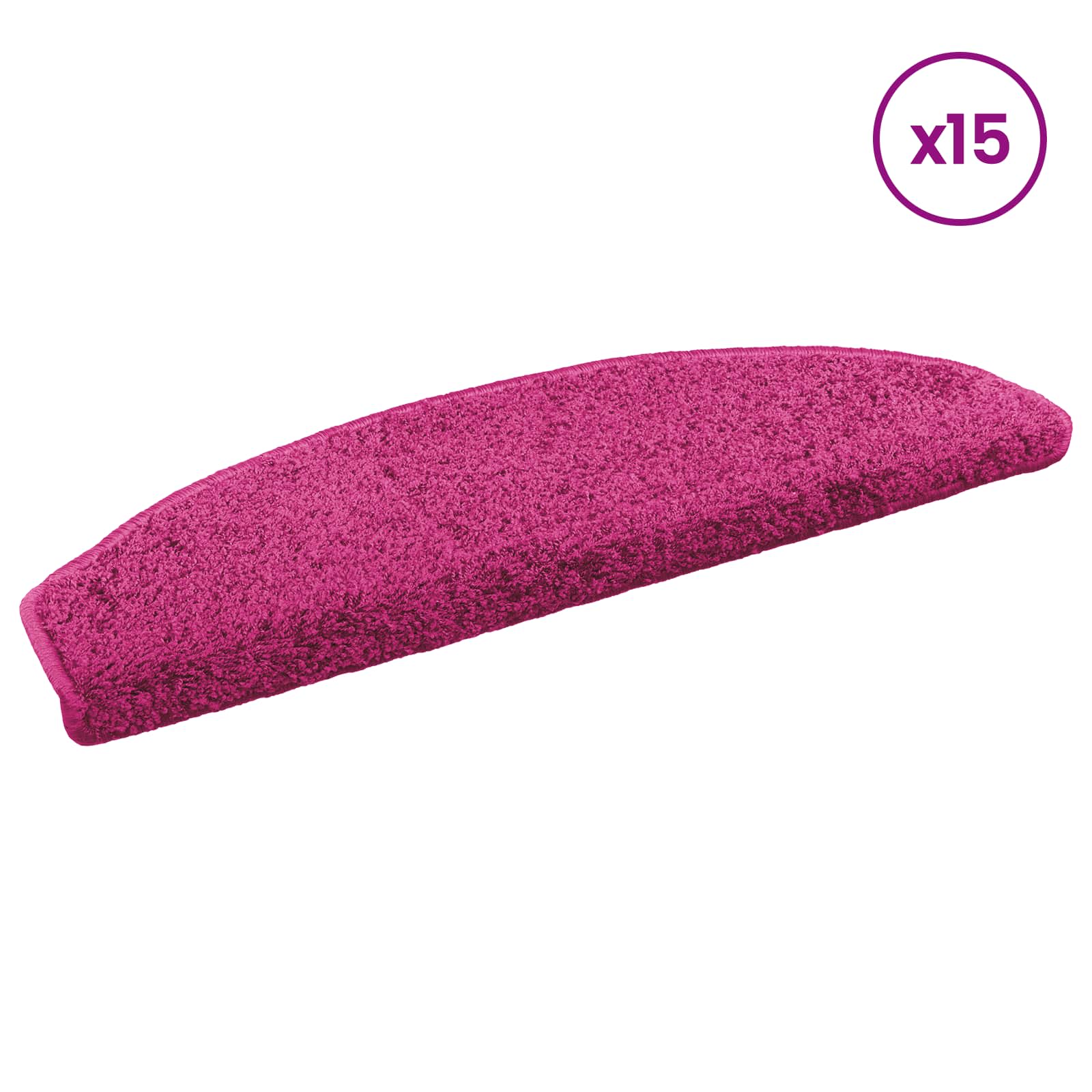Samolepicí Schodové Rohože 15 Ks 80 X 24,5 X 3,5 Cm Růžová