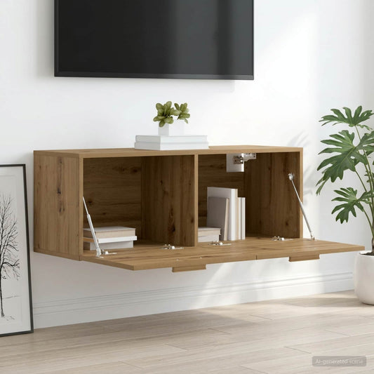 Nástěnná Skříňka 100 X 36,5 X 35 Cm Kompozitní Dřevo