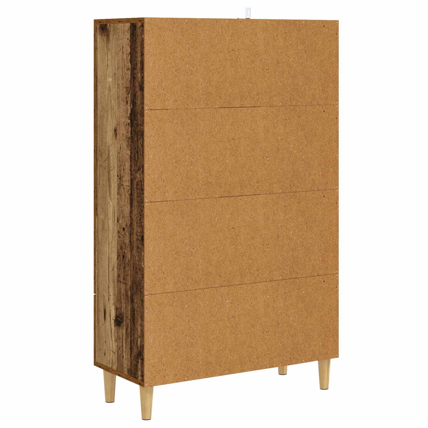 Vysoký Bufet Staré Dřevo 70 X 31 X 115 Cm Kompozitní Dřevo