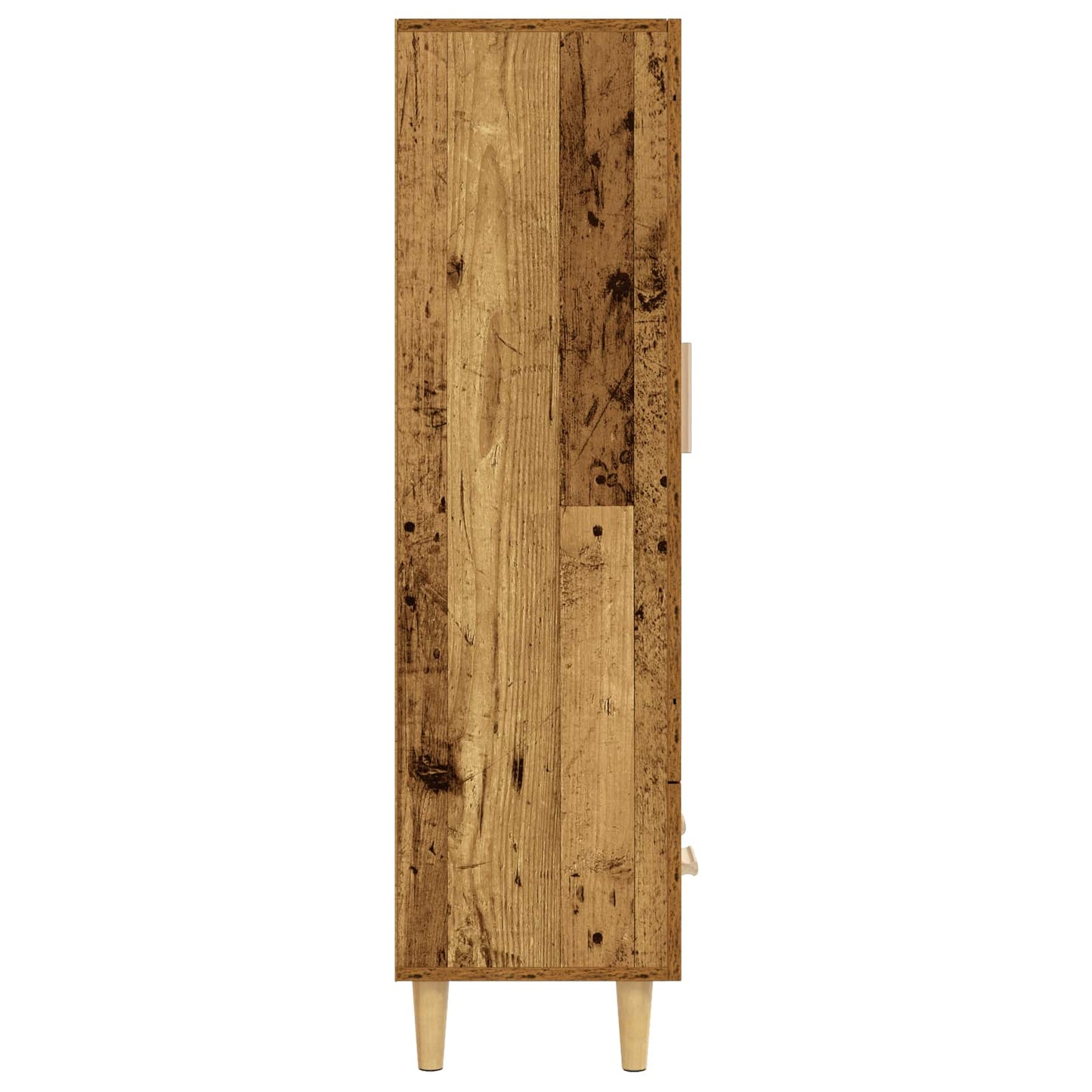 Vysoký Bufet Staré Dřevo 70 X 31 X 115 Cm Kompozitní Dřevo