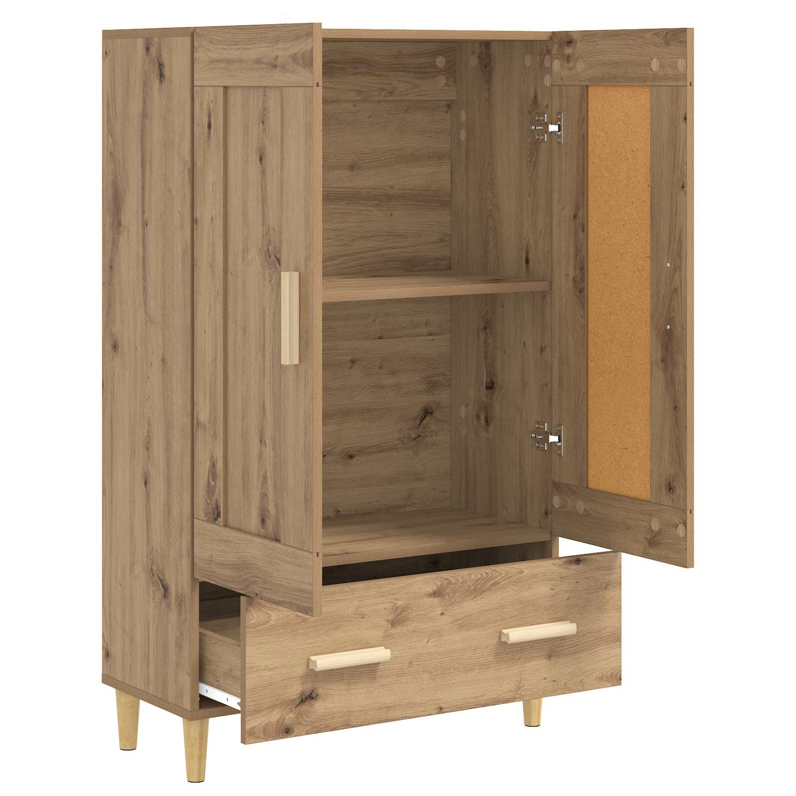 Vysoký Bufet Dub Artisan 70 X 31 X 115 Cm Kompozitní Dřevo