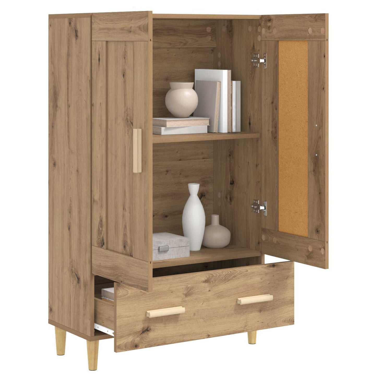 Vysoký Bufet Dub Artisan 70 X 31 X 115 Cm Kompozitní Dřevo