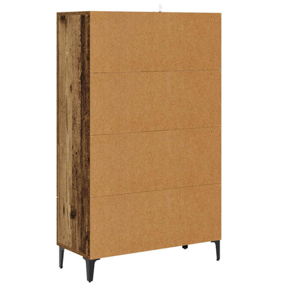 Vysoký Bufet Staré Dřevo 70 X 31 X 115 Cm Kompozitní Dřevo