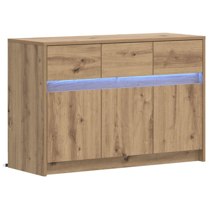Televizní Skříň 91 X 34 X 61 Cm Dub Artisan Kompozitní Dřevo