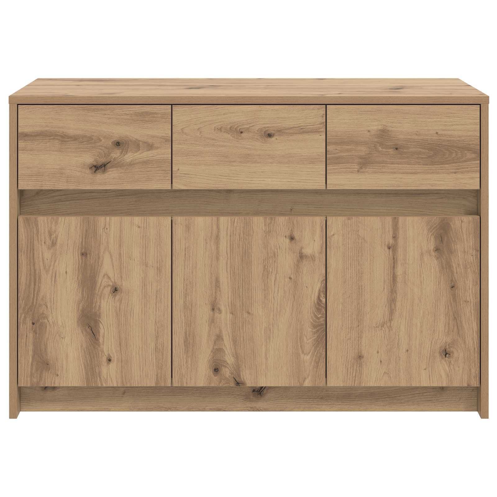 Televizní Skříň 91 X 34 X 61 Cm Dub Artisan Kompozitní Dřevo