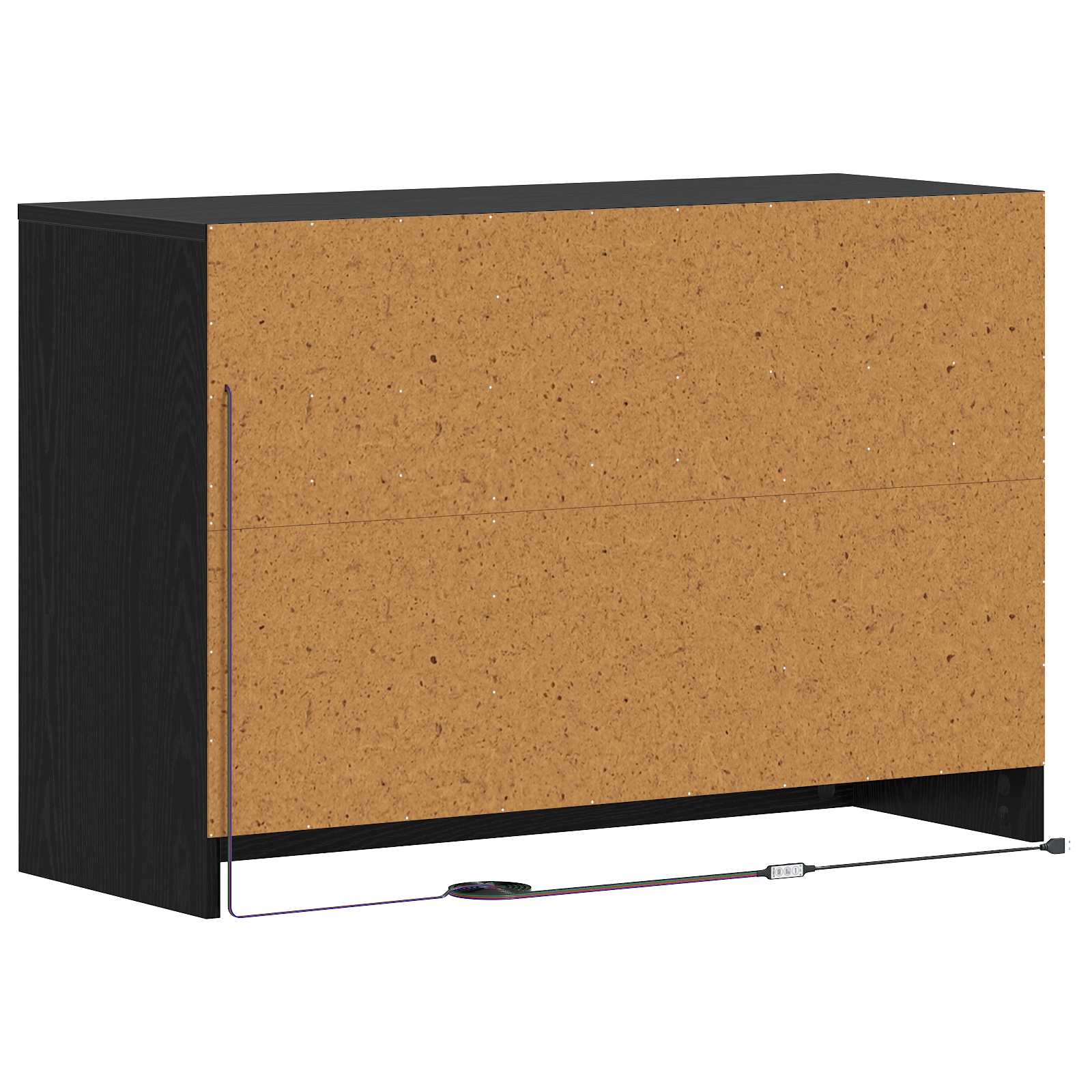 Televizní Skříň 91 X 34 X 61 Cm Černý Dub Kompozitní Dřevo