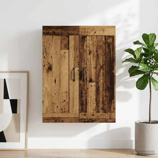 Nástěnná Skříňka Staré Dřevo 69,5 X 34 X 90 Cm Kompozitní Dřevo
