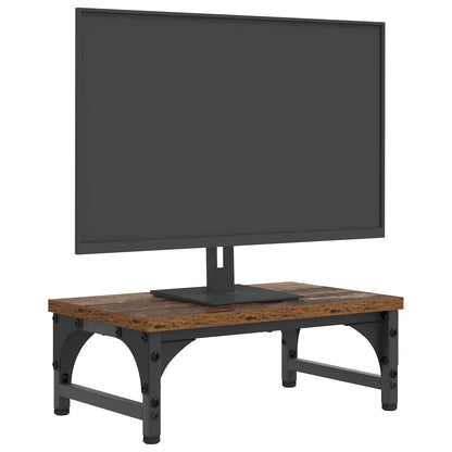 Stojan Na Monitor Staré Dřevo 37 X 23 X 14 Cm Pb