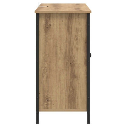 Servírovací Skříň Dub Artisan 100 X 35 X 70 Cm Kompozitní Dřevo