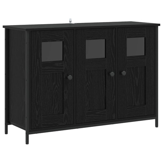Servírovací Skříň Černý Dub 100 X 35 X 70 Cm Kompozitní Dřevo
