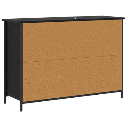 Servírovací Skříň Černý Dub 100 X 35 X 70 Cm Kompozitní Dřevo
