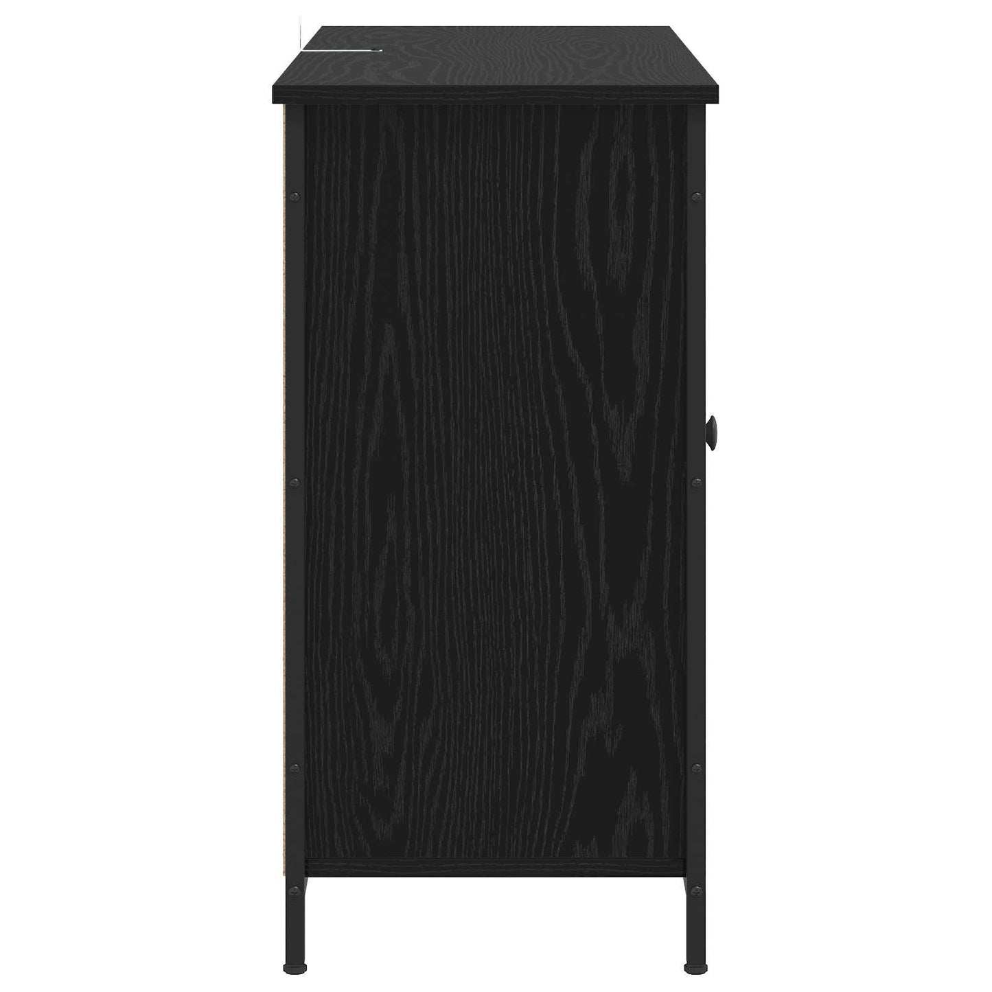 Servírovací Skříň Černý Dub 100 X 35 X 70 Cm Kompozitní Dřevo