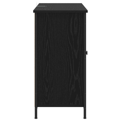 Servírovací Skříň Černý Dub 100 X 35 X 70 Cm Kompozitní Dřevo