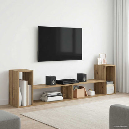 Televizní Skříň 100 X 30 X 50 Cm Dub Artisan Kompozitní Dřevo